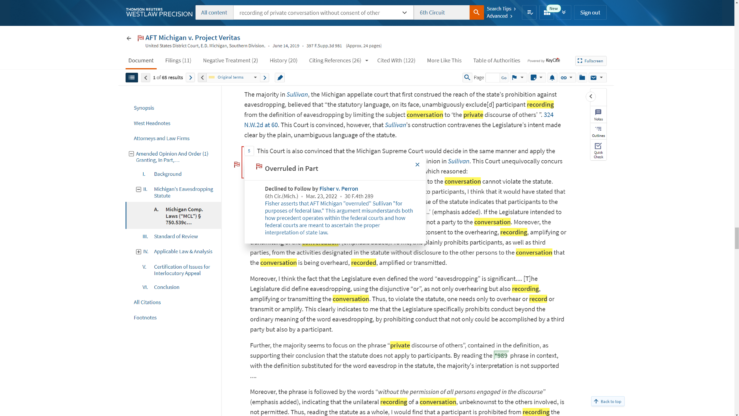 KeyCite Overruled in Part in Westlaw Precision